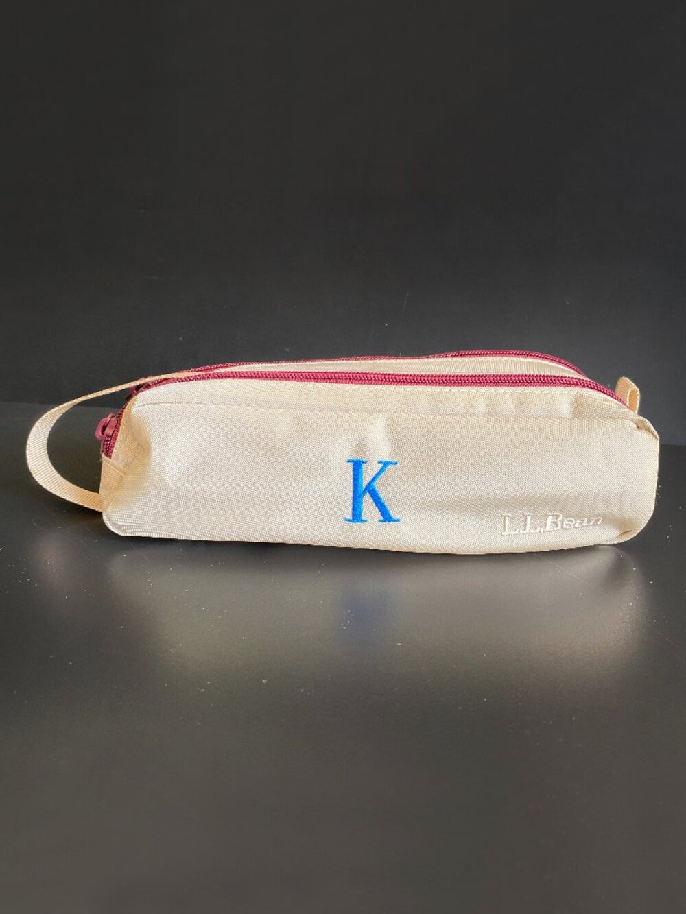 L.L. Bean Soft Juniper Do It All Pouch Pencil Makeup Travel Bag Case Toiletries